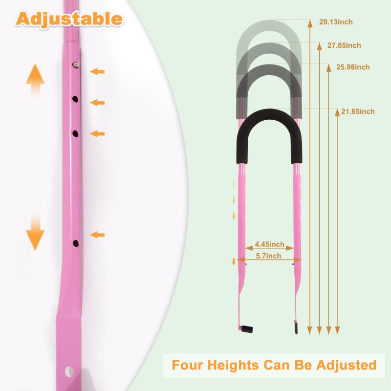 MOLI DEE Children Cycling Bike Safety Trainer Handle Balance Push Bar (a-Pink) - Image 4